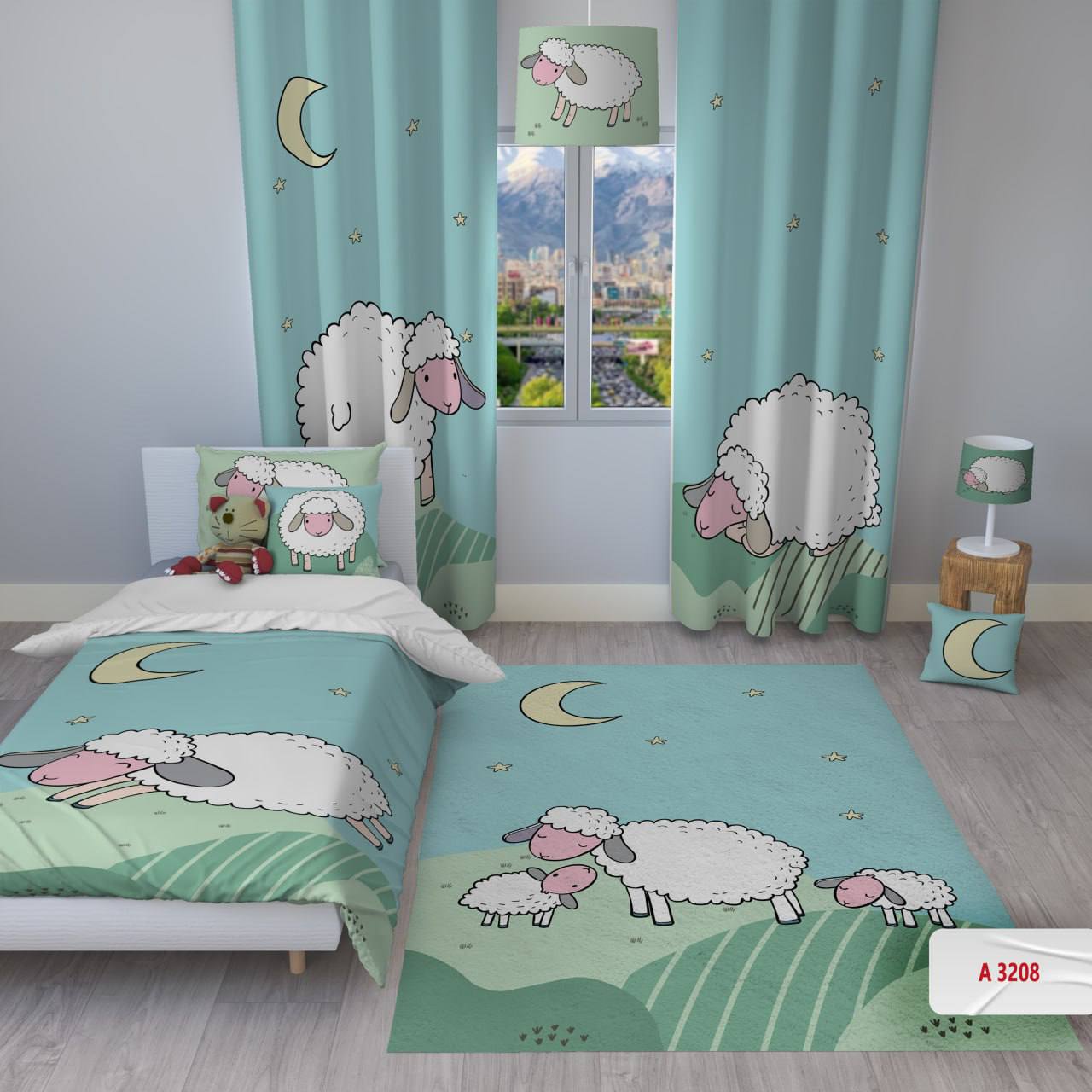 روتختی کودکانه برند مینوریا کیدز  طرح گوسفند کد p-187