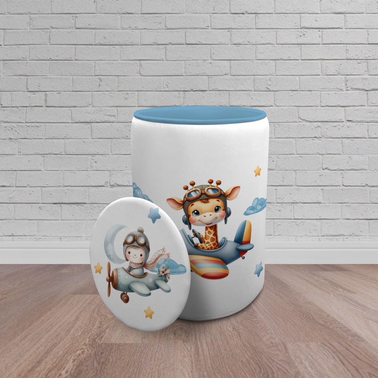 سبد اسباب بازی اتاق کودک برند مینوریا طرح پسرانه کد p-464