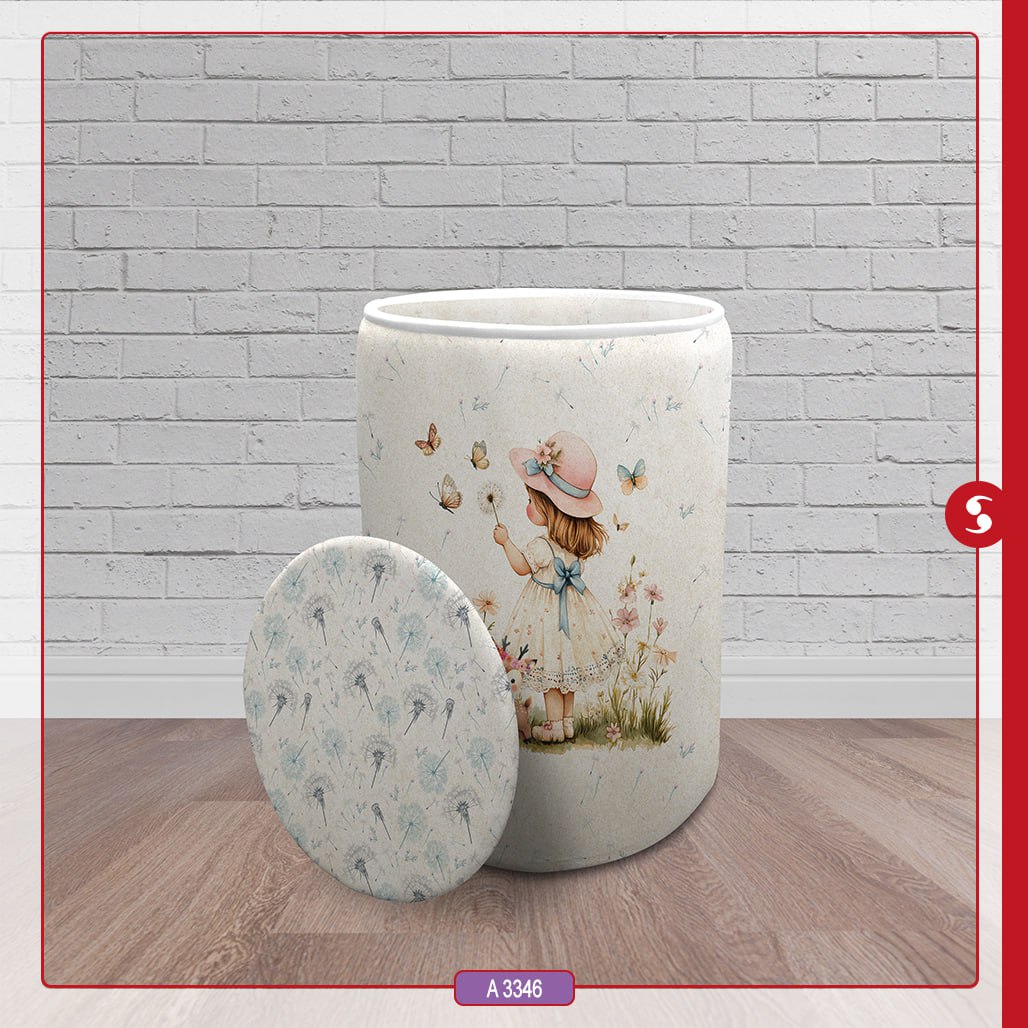 سبد اسباب بازی اتاق کودک برند مینوریا طرح دخترانه کد p-503