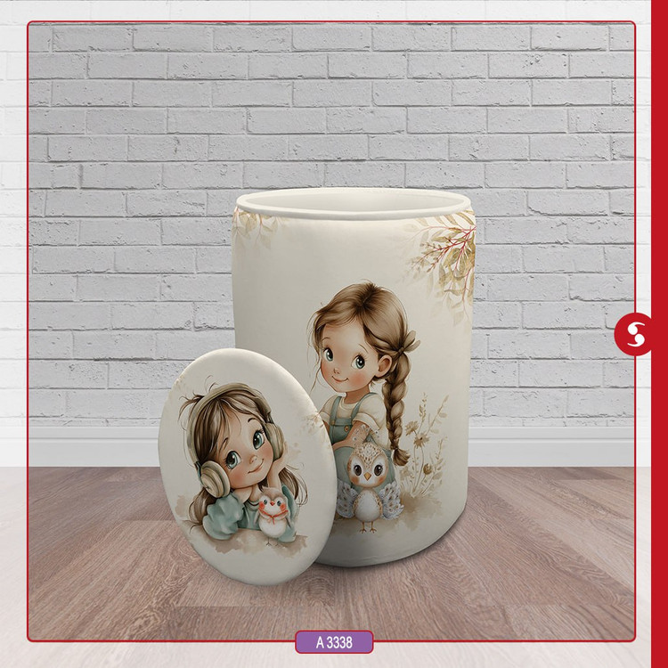 سبد اسباب بازی اتاق کودک برند مینوریا طرح دخترانه کد p-507