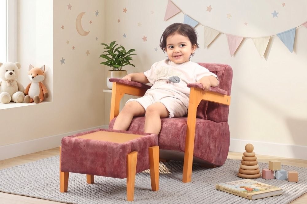 مبل چوبی راحتی مخصوص اتاق کودک برند مینوریا